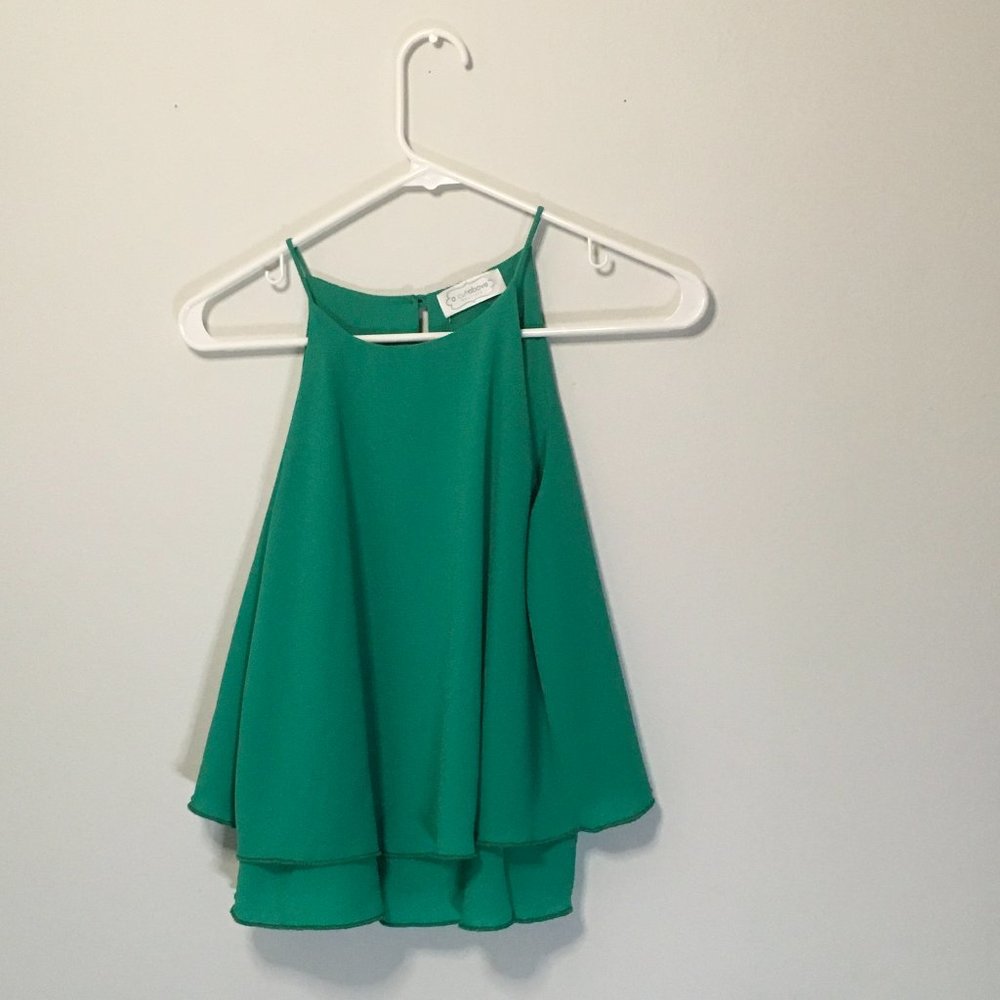 A Cut Above Boutique Green tank